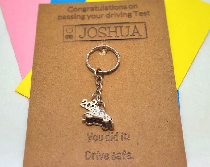 Driving Test Gift, New Driver Keyring, You passed, Driving Test Passed, New Driver Gift Card, First Car Gift, Just Passed Card