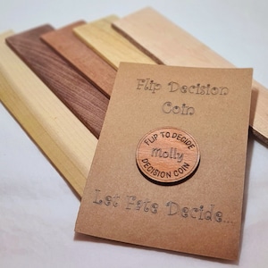 Personalised Decision Flip Coin - Valentines Gift - Decision Maker Coin - Couples Decision Making - Dual Sided Decision Coin - His And Hers