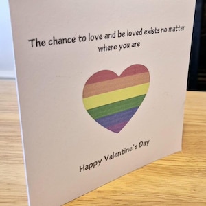 Carte de Saint-Valentin LGBTQ, carte de Saint-Valentin pour lui, carte de Saint-Valentin pour elle, carte de fierté, carte de Saint-Valentin lesbienne, carte de Saint-Valentin gay