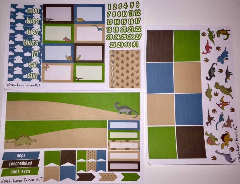 Rawr Planner Sticker Kit
