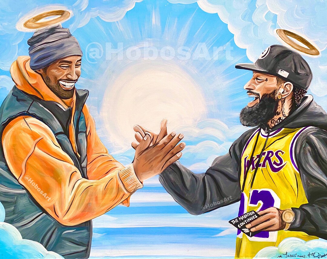 Kobe Nipsey Heaven Wall Art - Etsy