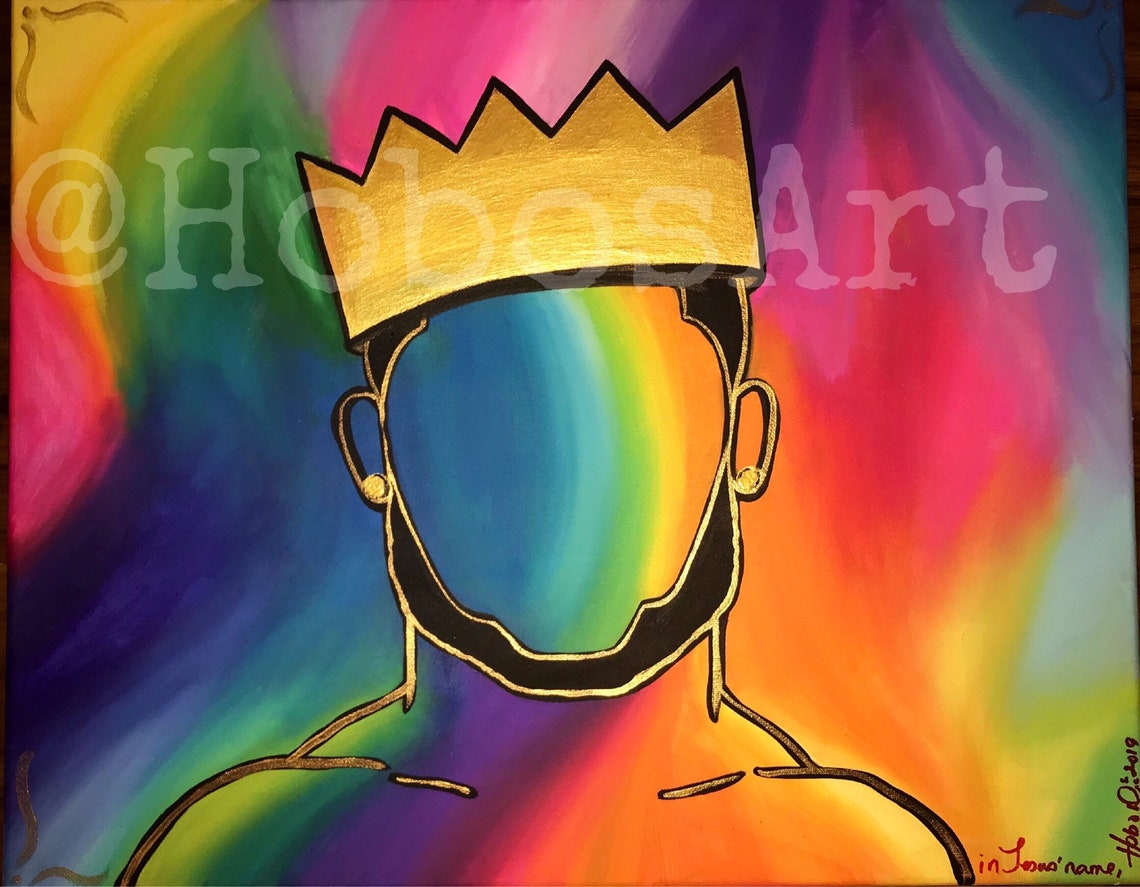 Black King and Queen Wall Art Set Etsy