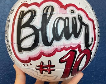 Custom Volleyball Hand Painted
