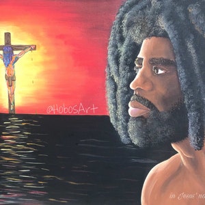 Barabbas Looking at Jesus Wall Art