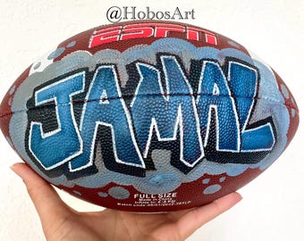 Custom Football Hand Painted