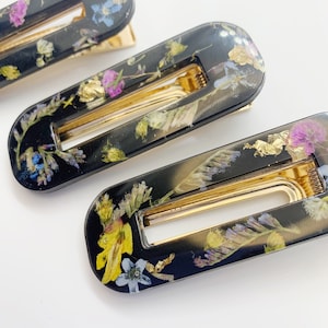 Ornate Real Floral Hair Barrette
