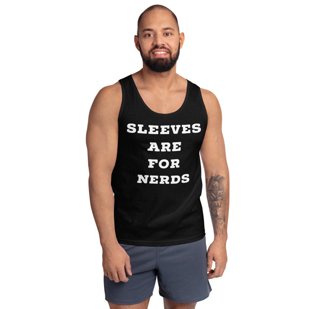 Sleeves Are for Nerds Funny Muscle Shirt Gift for Him Etsy