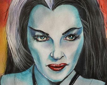 Lily Munster , The Munsters, Steve McGinnis Horror art