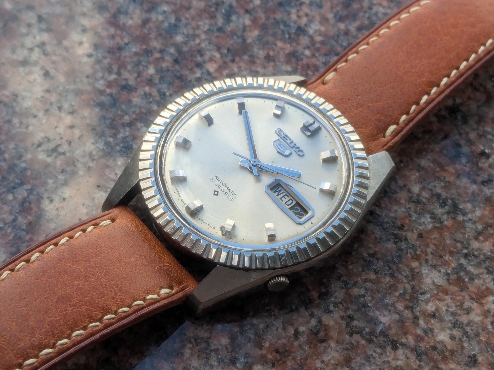 1968 Seiko 5 6119-8070 With Original Bracelet and Custom Handmade
