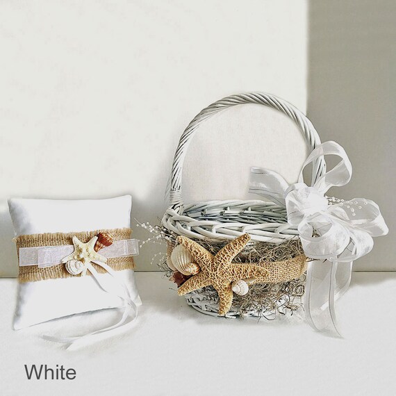 beach flower girl basket