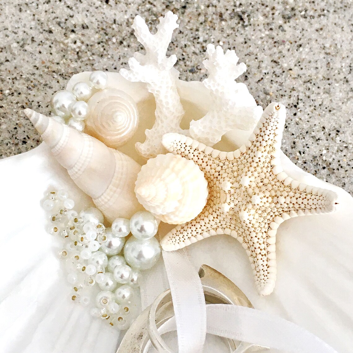 Seashell Ring Holder Beach Wedding Ring Holder Sea Shell Etsy