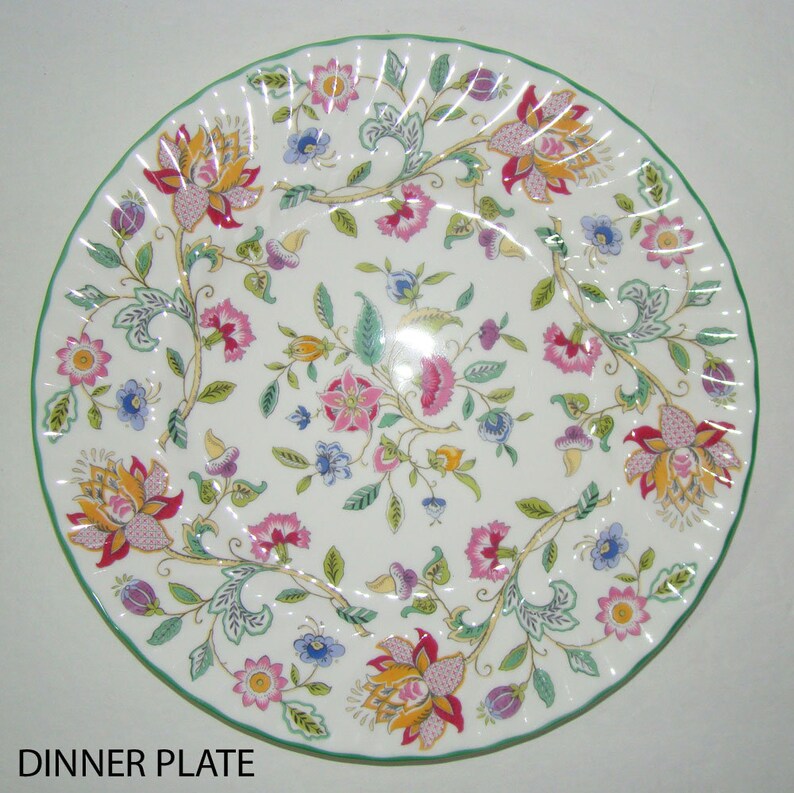Vintage Minton Haddon Hall China Table Setting Haddon Hall Dinnerware Minton Haddon Hall China 6 Piece Set