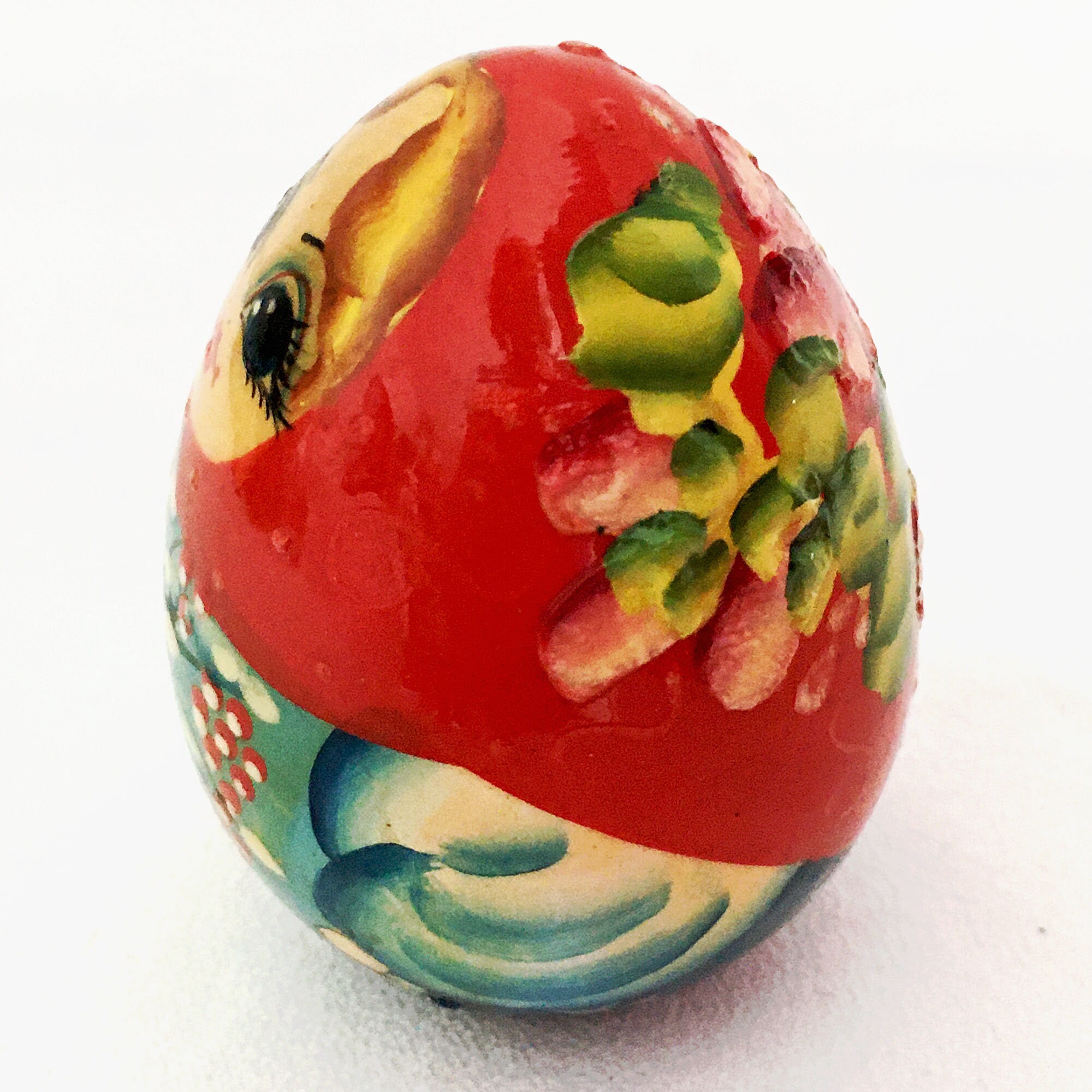 Wooden Russian Egg Babushka Matryoshka Style 3 Tall Etsy