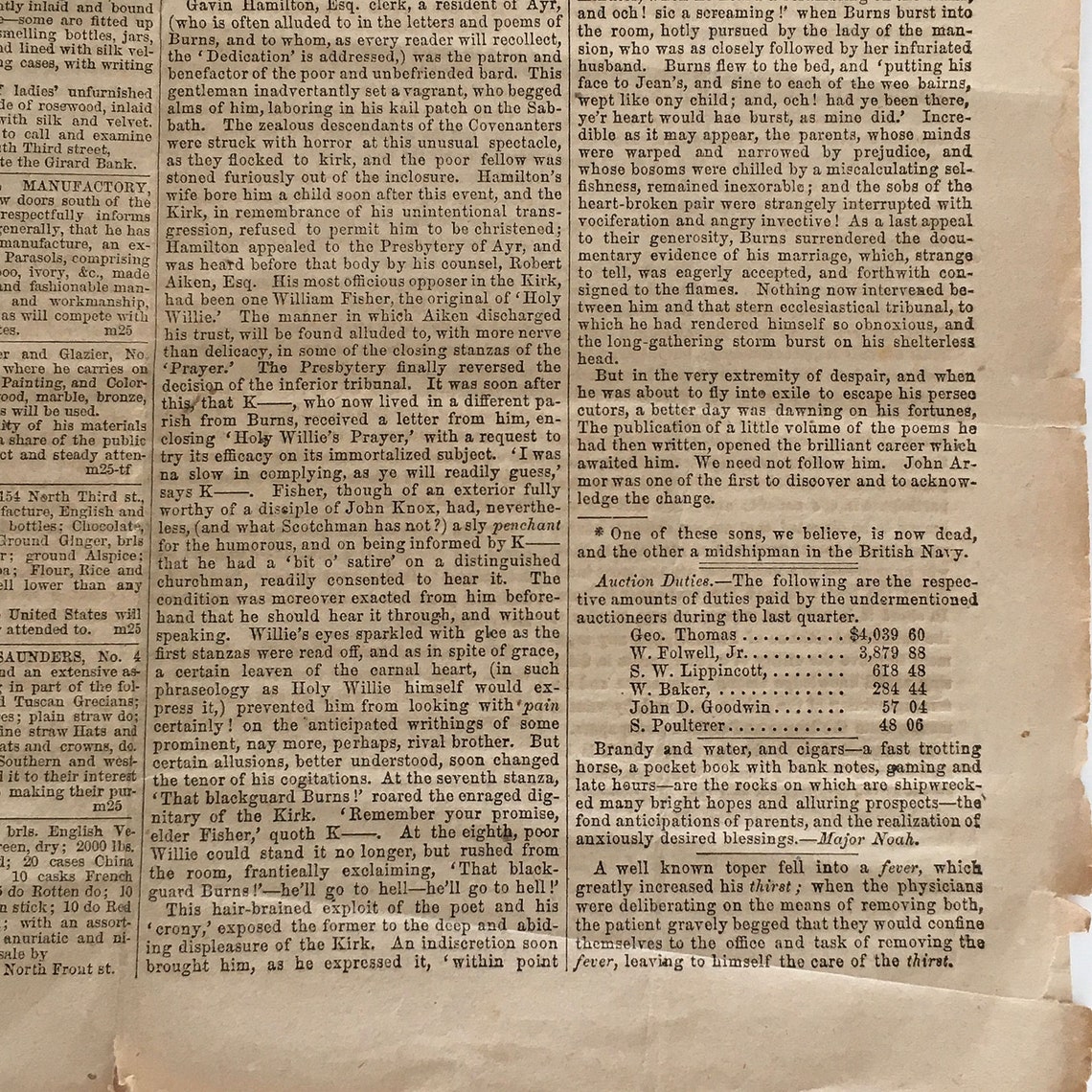 The PUBLIC LEDGER Vol 1 1 25 de marzo de 1836 Philadelphia PA Etsy