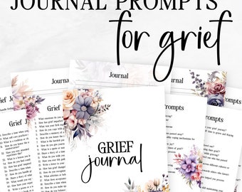 Grief Journal Prompts | Grief Journal | Grief Journaling Prompts | Printable Journaling Prompts | Journaling Pages | Grief Journal Printable