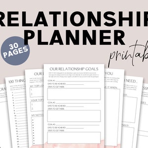 Relationship Planner - Fun Printable Journal For Couples