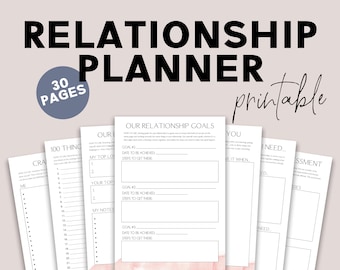 Relationship Planner - Fun Printable Journal For Couples