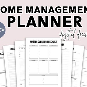 Home Management Planner - Druckbarer Home Management Planner
