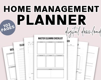 Home Management Planner - Printable Home Management Planner