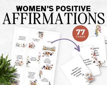 Affirmation Cards For Women | Positive Affirmation Cards For Women | Affirmation Cards For Women Printable | Daily Affirmation Cards PDF