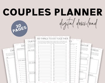 Couples Planner - Printable Planner For Couples & Marriage, Better Communication