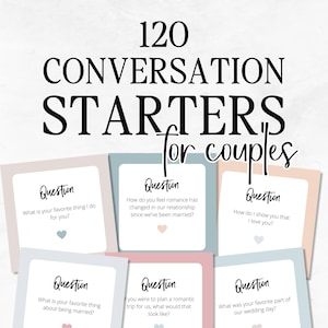 Conversation Starters For Married Couples - Printable Conversation Cards