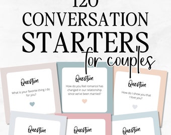 Conversation Starters For Married Couples - Printable Conversation Cards