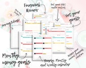 Personal Finance Planner, Printable Budget Planner, Debt and Income Management, Weekly and Monthly Planner, To Do List, Productivity Planner
