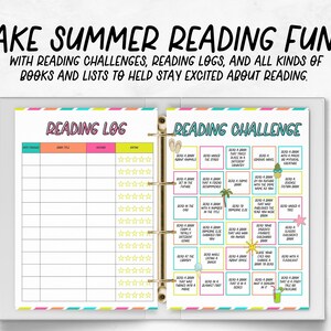 Summer Reading Tracker Bundle Printable Kids Summer Printable Printable Summer Reading Challenge Summer Reading Printable Tracker PDF image 2