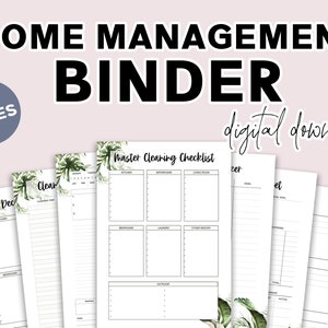 Home Management Planner - Druckbarer Home Management Planner