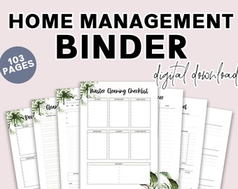 Home Management Planner - Printable Home Management Planner