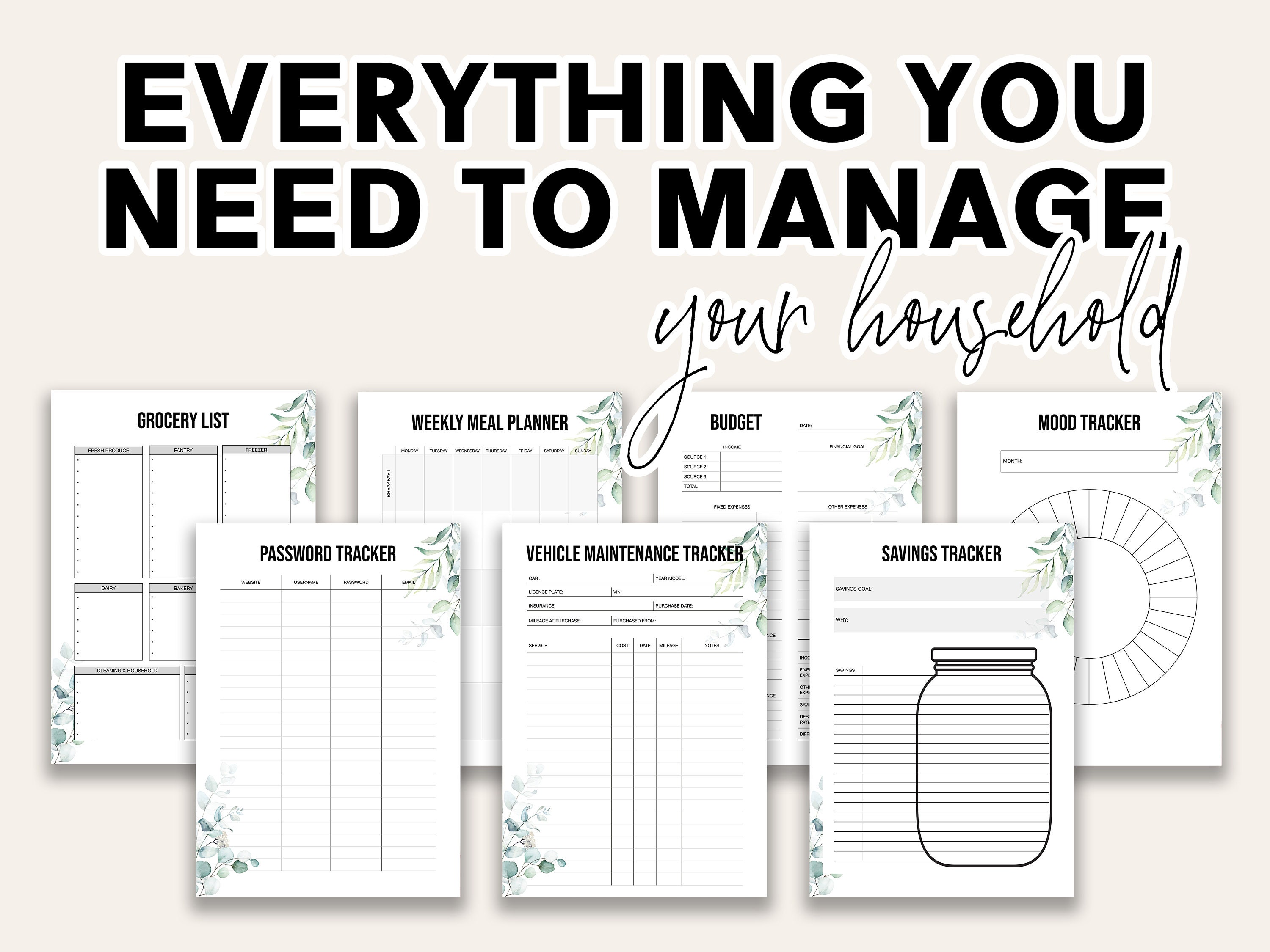 home-management-planner-printable-home-management-planner-etsy