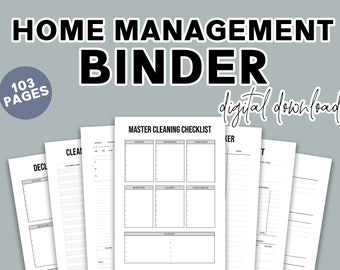 Home Management Binder - Printable Home Management Planner - Printable Planner Inserts - Family and Home Planner