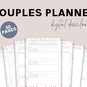 Couples Planner - Fun Printable Relationship Journal
