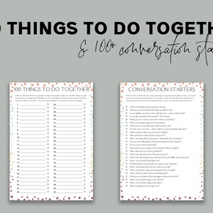 Relationship Binder Fun Couples Printable Planner image 3