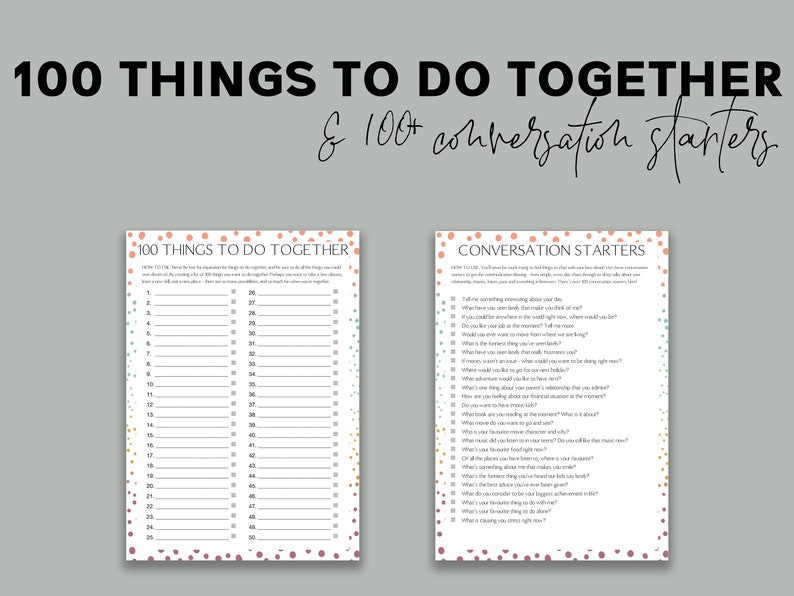 Relationship Binder Fun Couples Printable Planner image 3