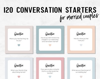 Conversation Starters For Married Couples - Printable Conversation Cards