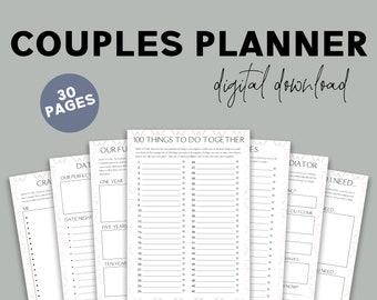 Parenplanner - Leuke afdrukbare planner voor koppels, parenactiviteiten, gelukkige huwelijksplanner