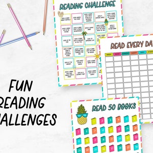 Summer Reading Tracker Bundle Printable Kids Summer Printable Printable Summer Reading Challenge Summer Reading Printable Tracker PDF image 5