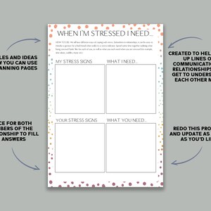 Relationship Binder Fun Couples Printable Planner image 4