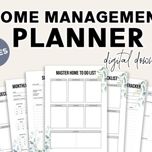 Home Management Planner - Druckbarer Home Management Planner