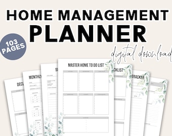 Home Management Planner - Printable Home Management Planner