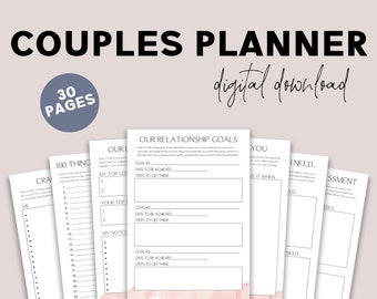 Parenplanner - afdrukbare planner voor koppels, leuke activiteiten voor koppels, gelukkige huwelijksplanner