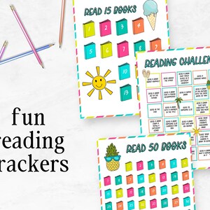 Kids Summer Reading Challenge Printable Kids Reading Challenge Printable Summer Reading Challenge Summer Reading Printable Challenge image 2