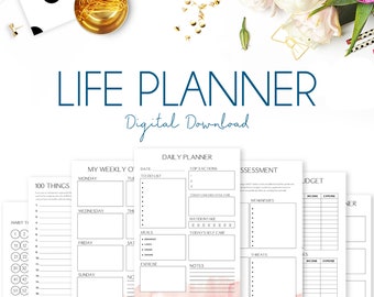 Life Planner, Life Planner Printable, Life Planner Inserts, Planner Printables, Personal Planner, Personal Planner Printables, Planner Pages