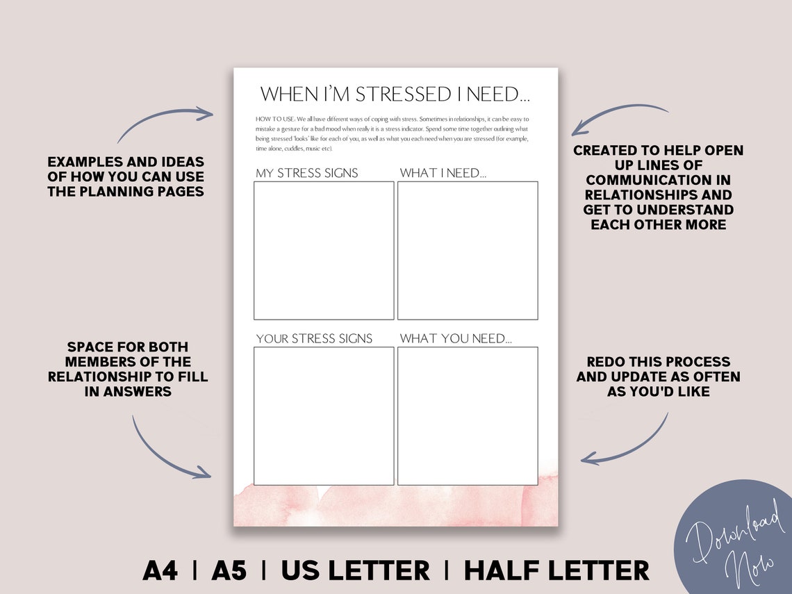 Relationship Planner Fun Printable Journal for Couples - Etsy