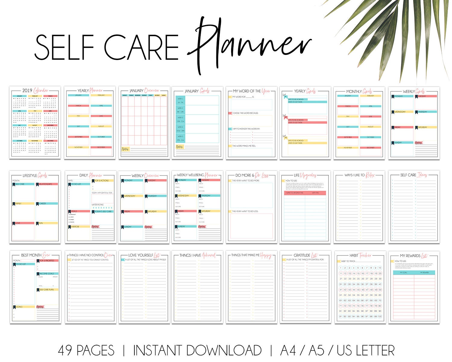 Your Self Care Planner Self Care Binder Mindfulness Binder Etsy Canada