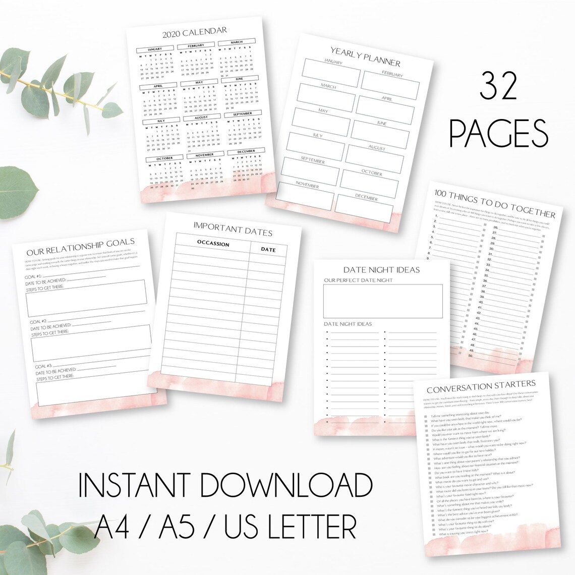 Couples Planner Relationship Planner Marriage Planner | Etsy
