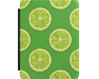 Lime Slices Kindle Case | Citrus Pattern E-reader Cover