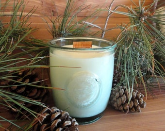 Frasier Fir Soy Candle with Wood Wick, Large candle